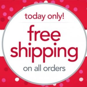 FREE SHIPPING ON ALL ITEMS TODAY